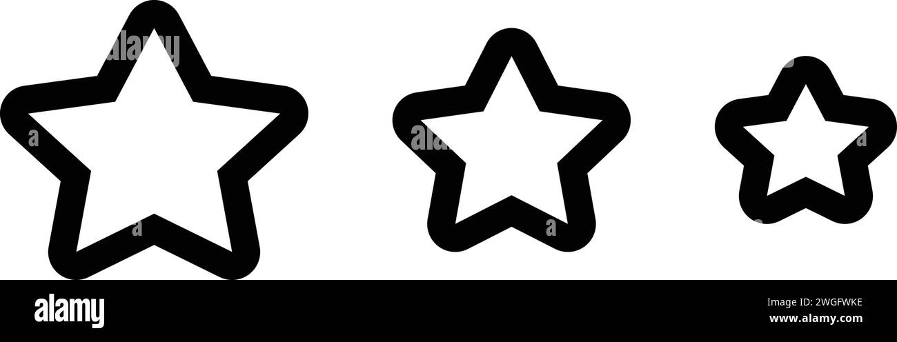 Icône pour le plus petit, étoile Illustration de Vecteur
