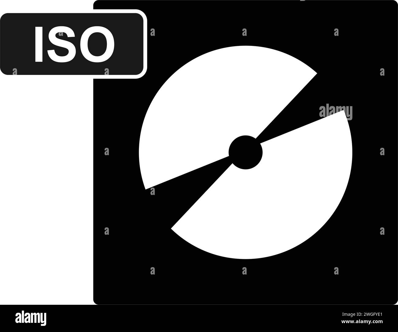 Conception d'illustration vectorielle d'icône ISO Illustration de Vecteur