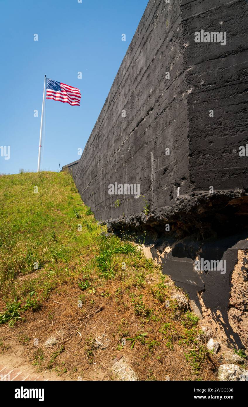 Monument national de Fort Sumter en Caroline du Sud, États-Unis Banque D'Images