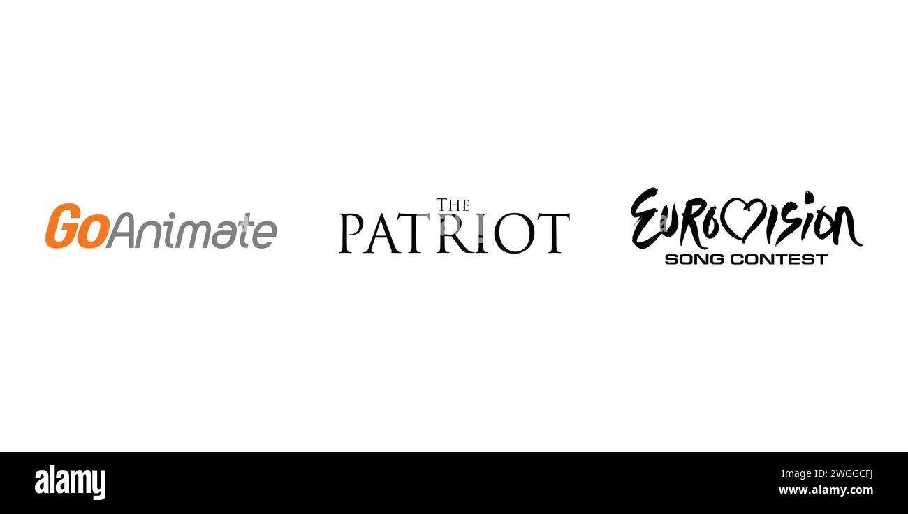 Concours Eurovision de la chanson, The Patriot, GoAnimate. Illustration vectorielle, logo éditorial. Illustration de Vecteur