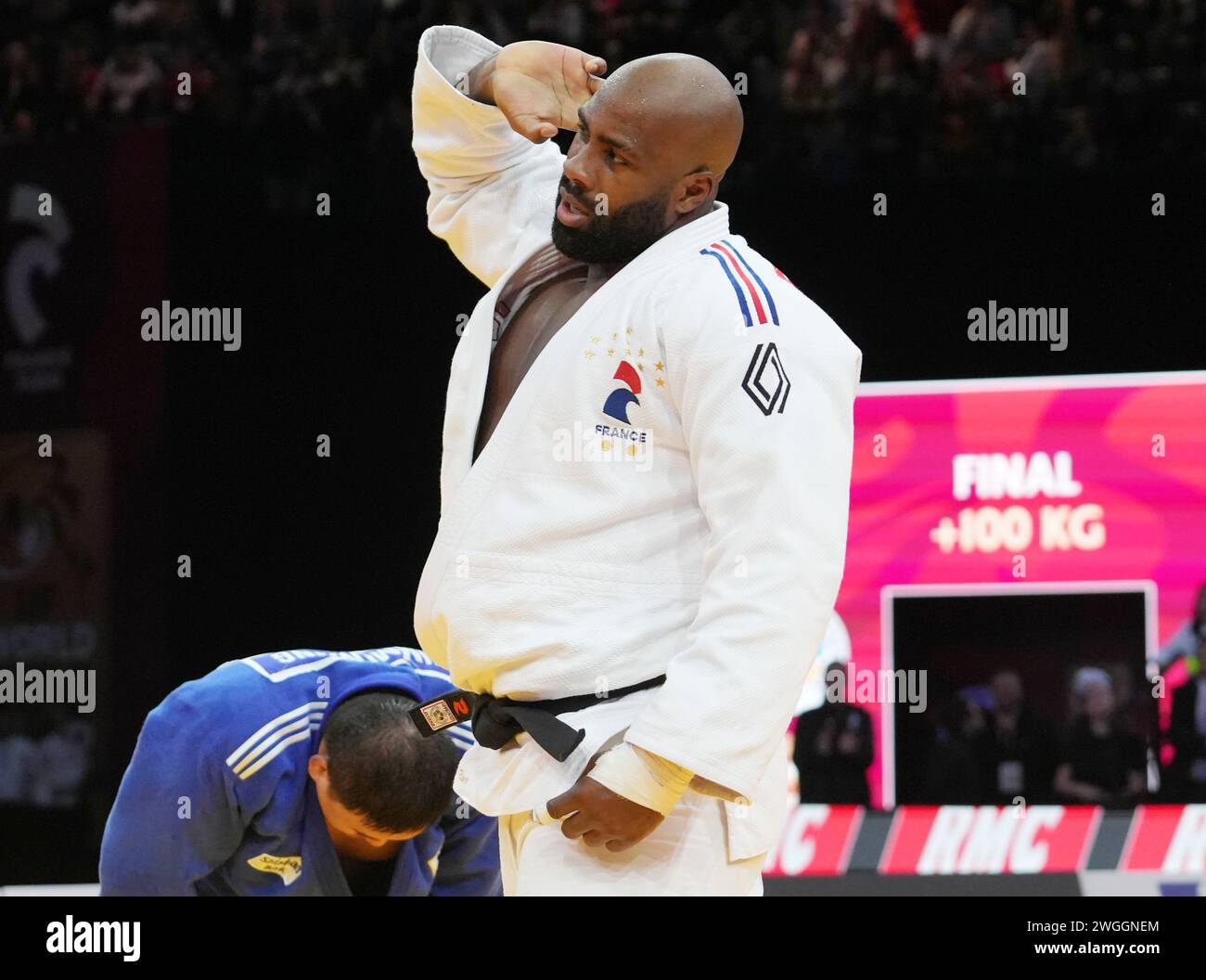 Teddy Riner de France Médaille d'or contre minJong Kim de République