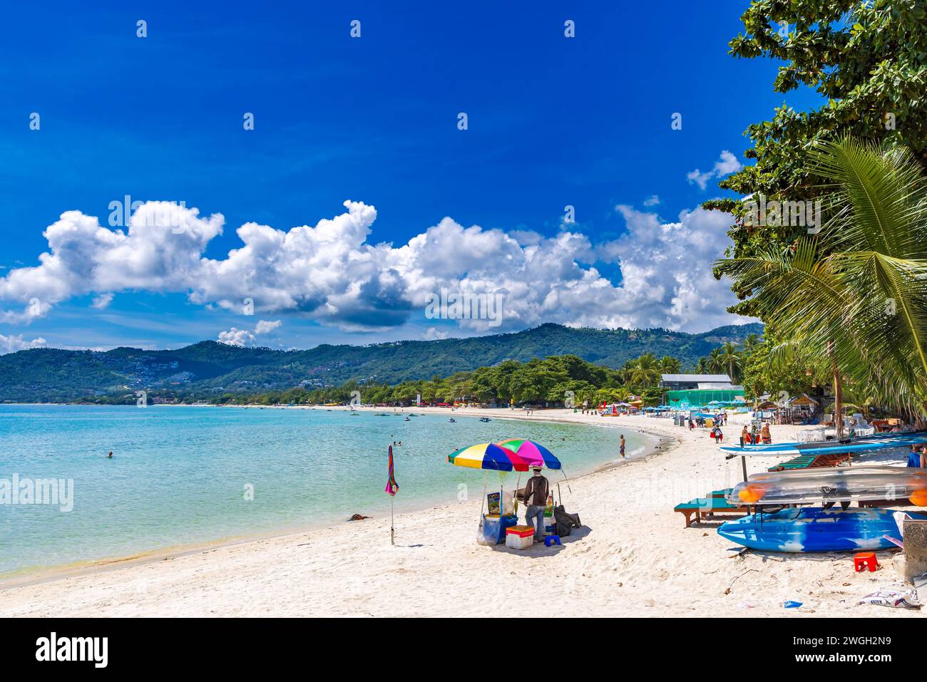 Chaweng beach, Ko Samui, Thaïlande Banque D'Images