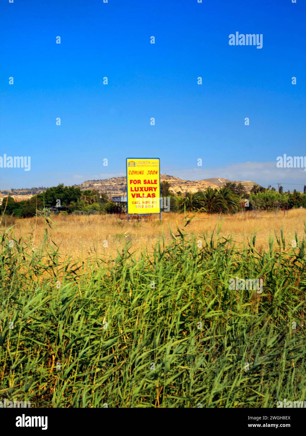 Près de Larnaka Cyprus Property Development Coming Soon Luxury Villas. Banque D'Images Près de Larnaka Cyprus Property Development Coming Soon Luxury Villas. Banque D'Images