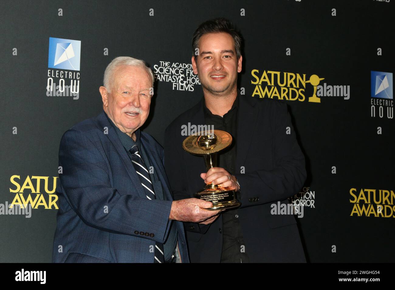 Burbank, États-Unis. 04th Feb, 2024. LOS ANGELES - 4 février : Jimmy Hunt, Jim Quan aux Saturn Awards 2024 au Burbank Convention Center le 4 février 2024 à Burbank, CA (photo de Katrina Jordan/Sipa USA) crédit : Sipa USA/Alamy Live News Banque D'Images