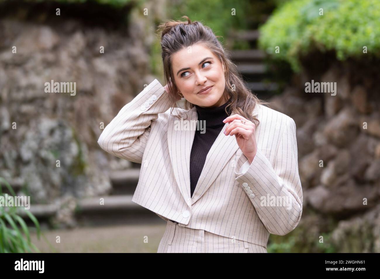 Rome, Italie, le 5 février 2024 - Sofia Panizzi assiste à la séance photo pour le film 'finalmente l'Alba' à l'Hôtel de Russie à Rome. Crédits : Luigi de PompeisAlamy Live News Banque D'Images