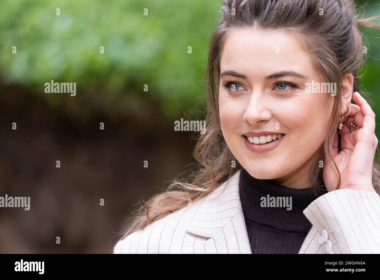 Rome, Italie, le 5 février 2024 - Sofia Panizzi assiste à la séance photo pour le film 'finalmente l'Alba' à l'Hôtel de Russie à Rome. Crédits : Luigi de PompeisAlamy Live News Banque D'Images