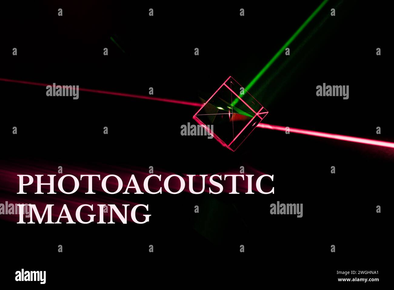 Imagerie photoacoustique : combine l'échographie induite par laser et l'imagerie pour le diagnostic médical. Banque D'Images