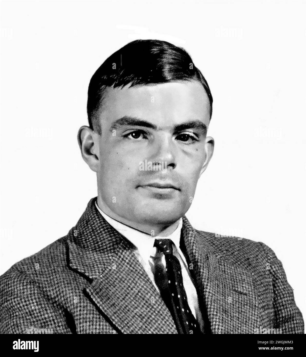 Alan Turing. Portrait du mathématicien et informaticien anglais Alan Mathison Turing (1912-1954) en 1936 Banque D'Images