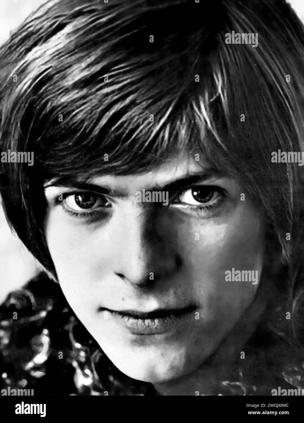 David Bowie. Portrait du chanteur et musicien anglais David Robert Jones (1947-2016) en 1967 Banque D'Images