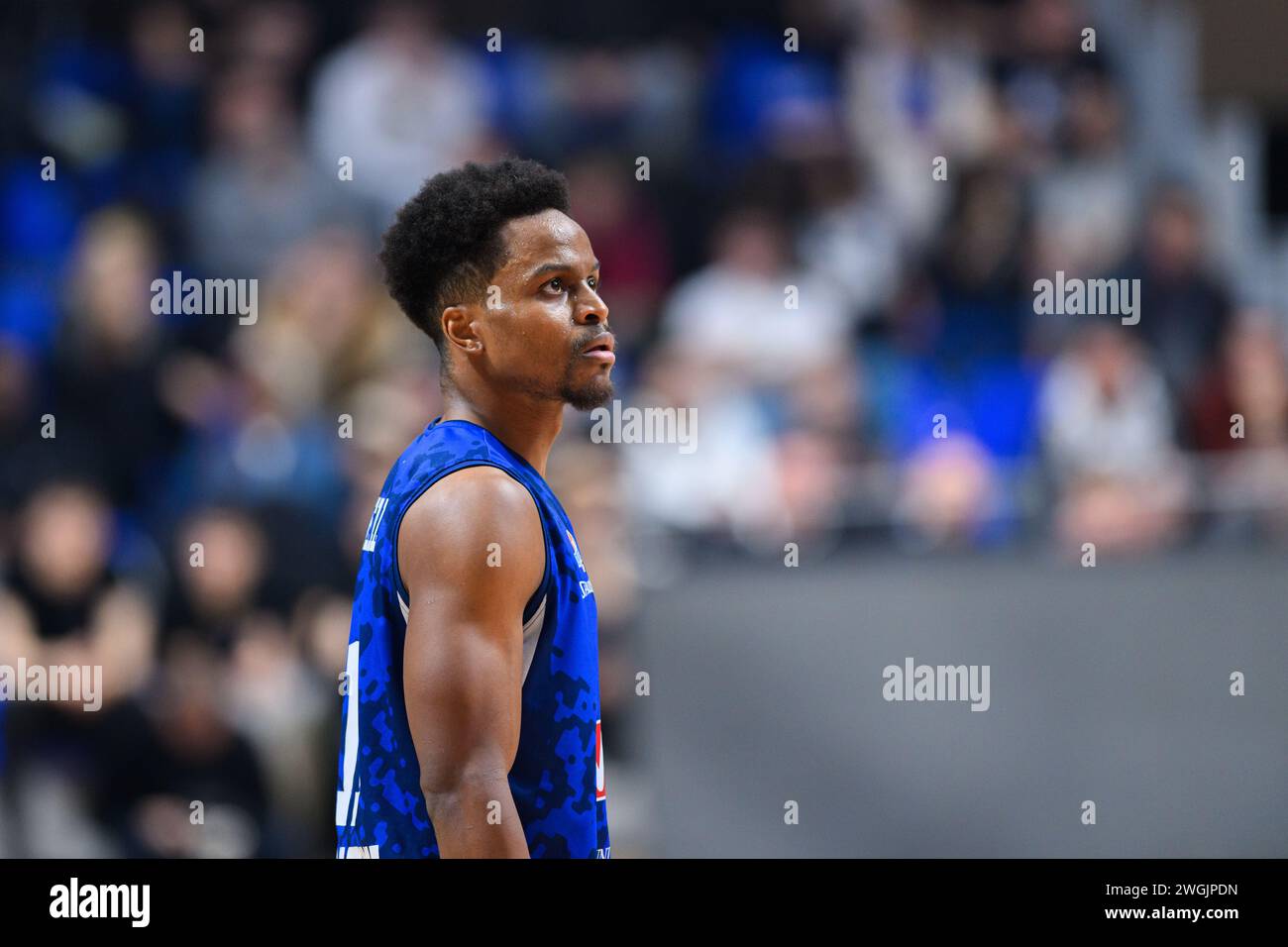 Podgorica, Monténégro. 05th Feb, 2024. Kevin Duaneferrell Jr de Buducnost Voli au match de basket-ball de la Ligue Aba entre KK Buducnost Voli et KK Crvena Zvezda Meridianbet, Podgorica, Monténégro, 5,2.24., février, 2024, crédit : Stefan Ivanovic/Alamy Live News Banque D'Images