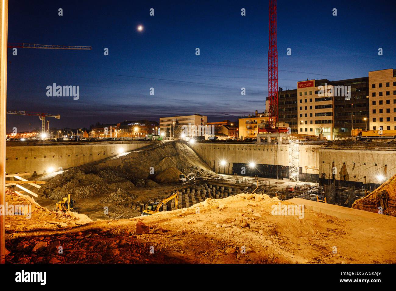 En construction à Budapest, Hongrie Banque D'Images