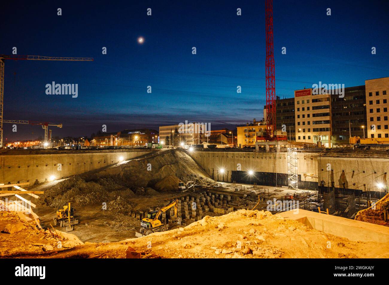 En construction à Budapest, Hongrie Banque D'Images