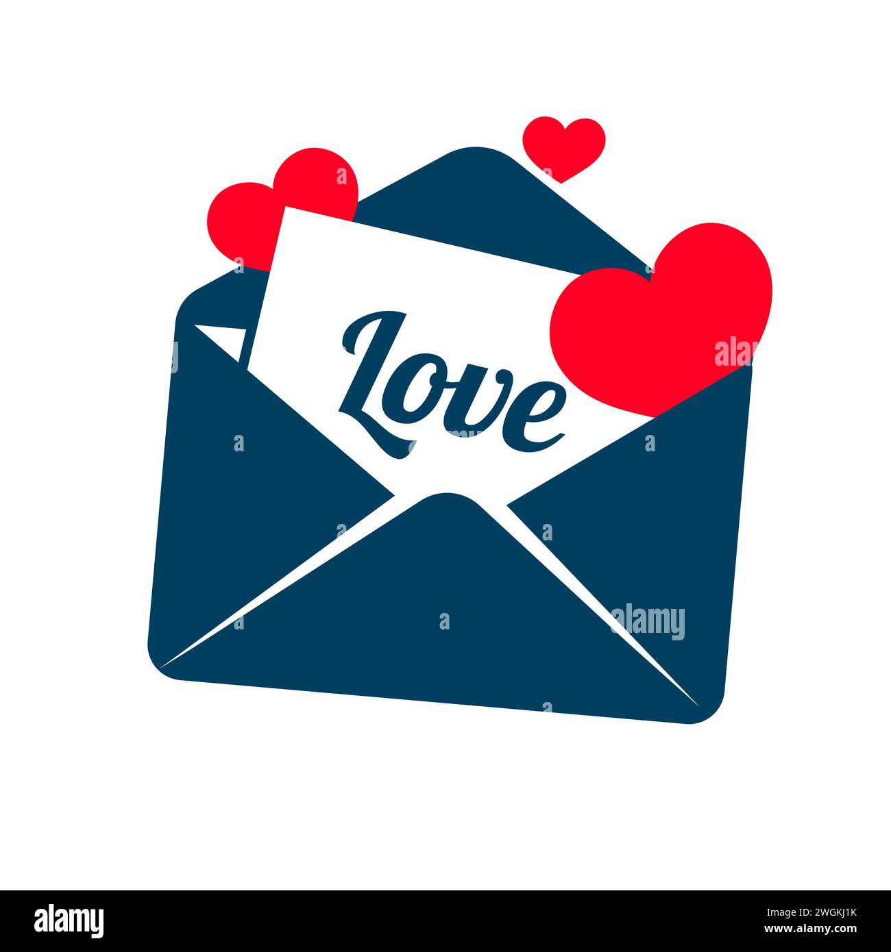 Motif Saint-Valentin. Boîtes cadeaux rouges réalistes. Boîte cadeau ouverte pleine d'objet décoratif de fête. Bannière des fêtes, poster Web, prospectus, brochette élégante Illustration de Vecteur