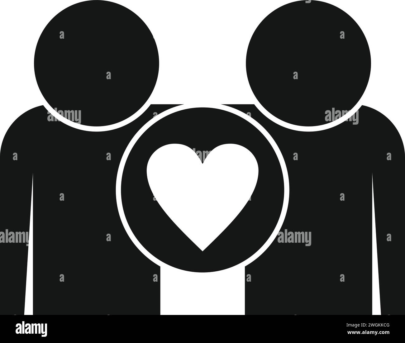 Vecteur simple d'icône de partenaire commercial. Offre d'emploi d'aide. Partenaire contractuel Illustration de Vecteur