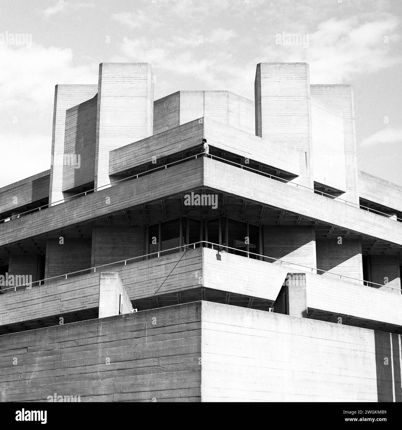 Théâtre National, South Bank, Londres Banque D'Images