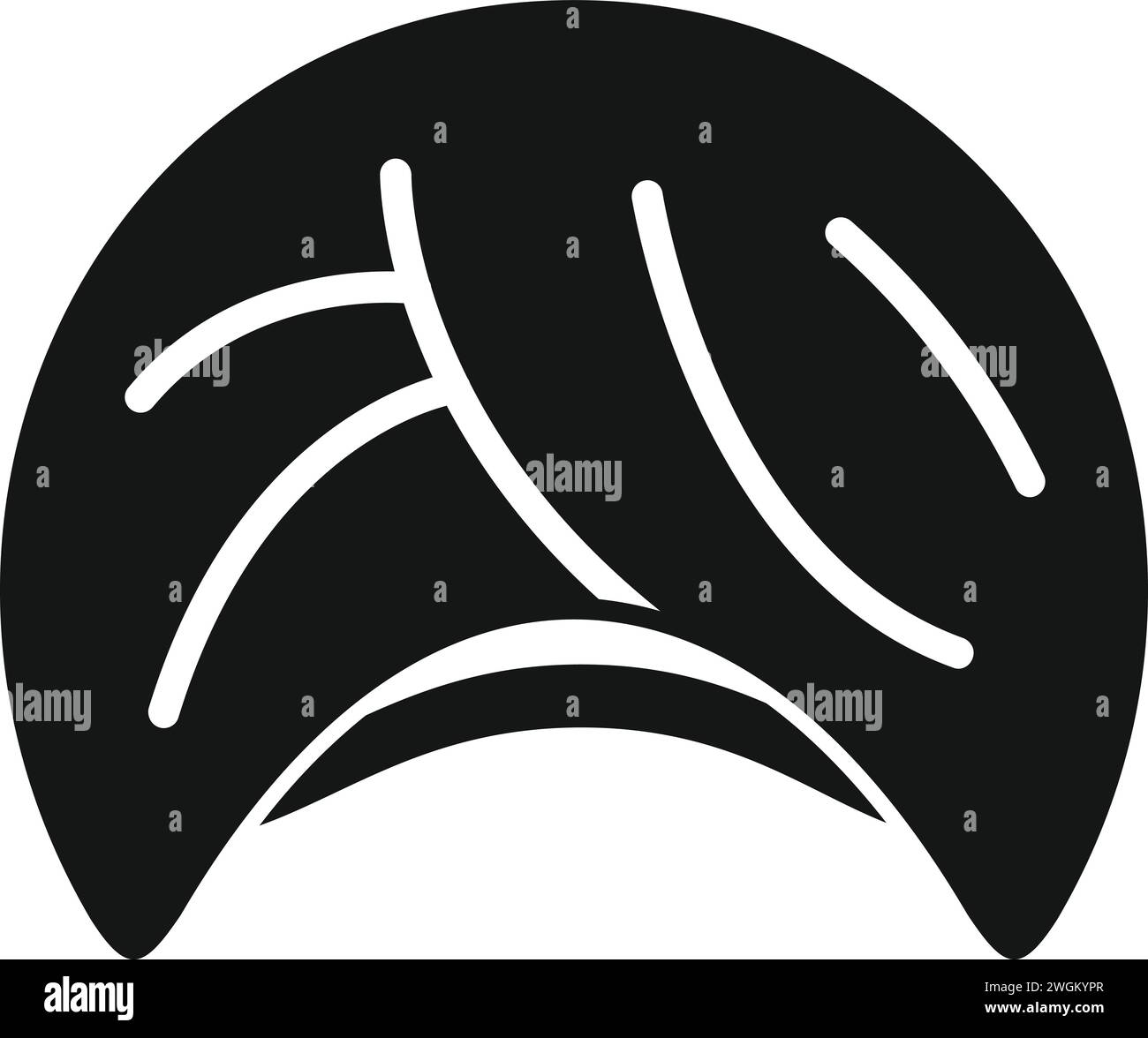 Vecteur simple d'icône de turban de headdress. Les gens du désert. Couvre-chef indien Illustration de Vecteur