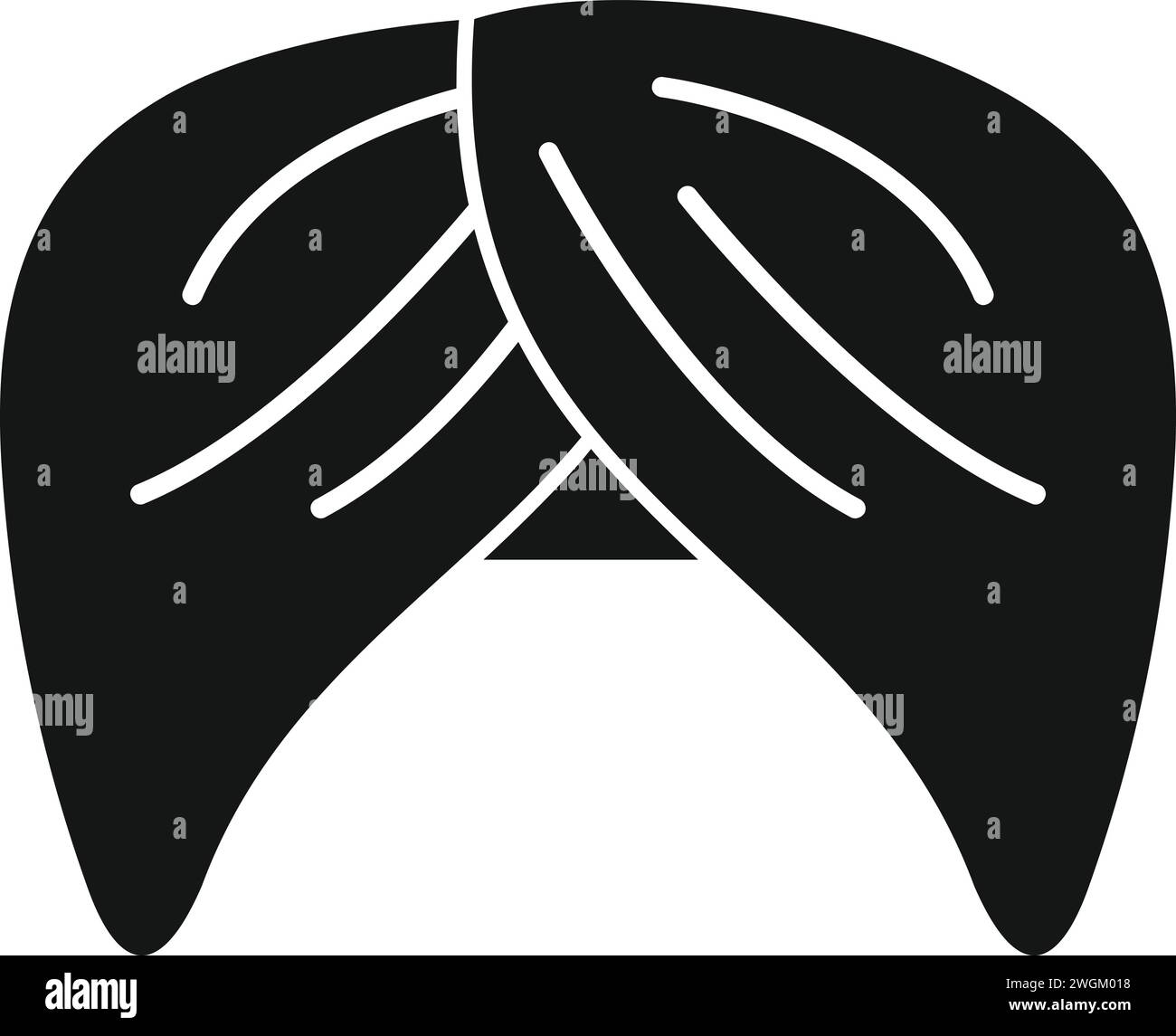 Icône de casque turban homme vecteur simple. Est culturel. Ferme musulmane asiatique Illustration de Vecteur