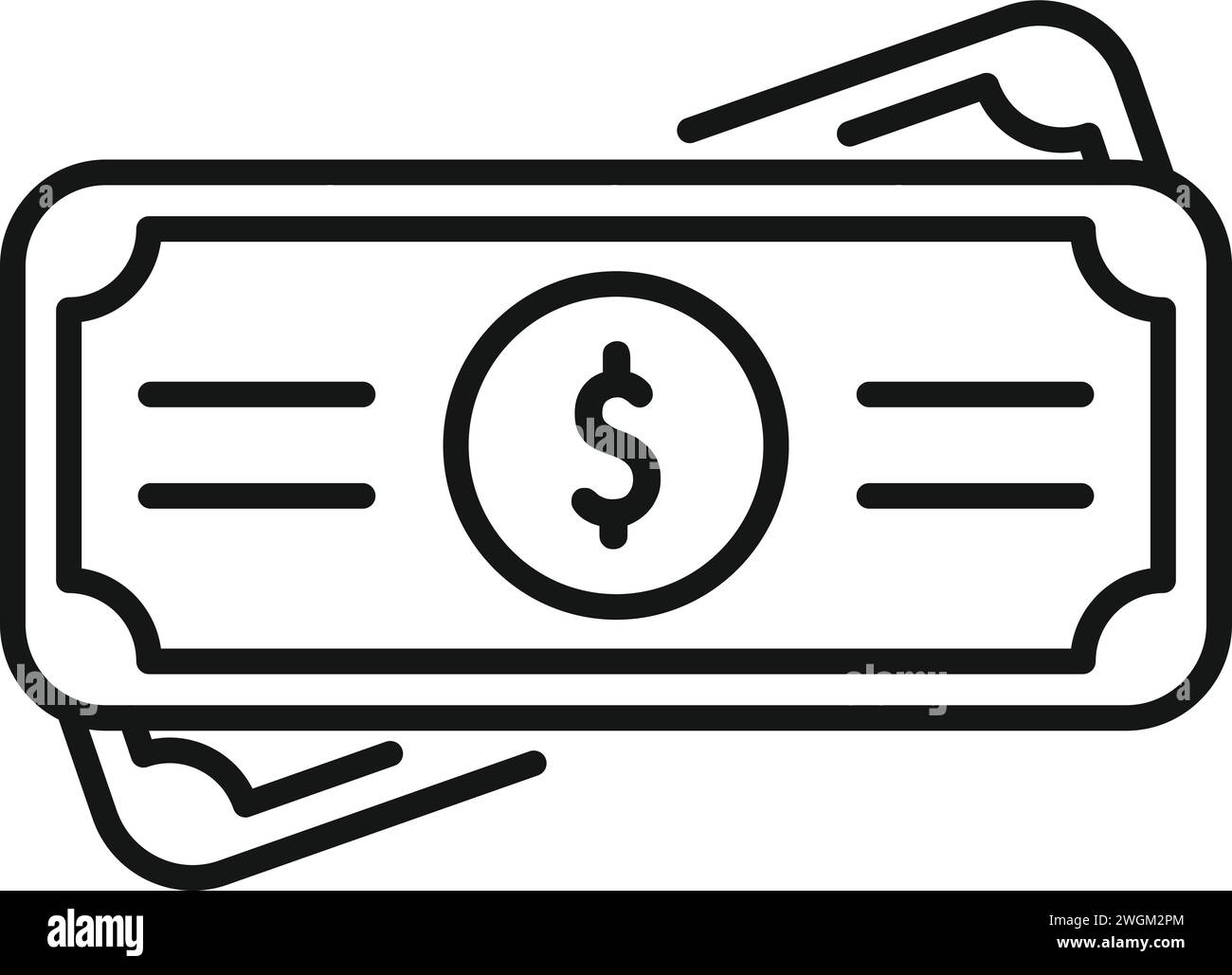 Vecteur de contour d'icône de voyage Cash for Retirement. Service sain. Personne à pension Illustration de Vecteur