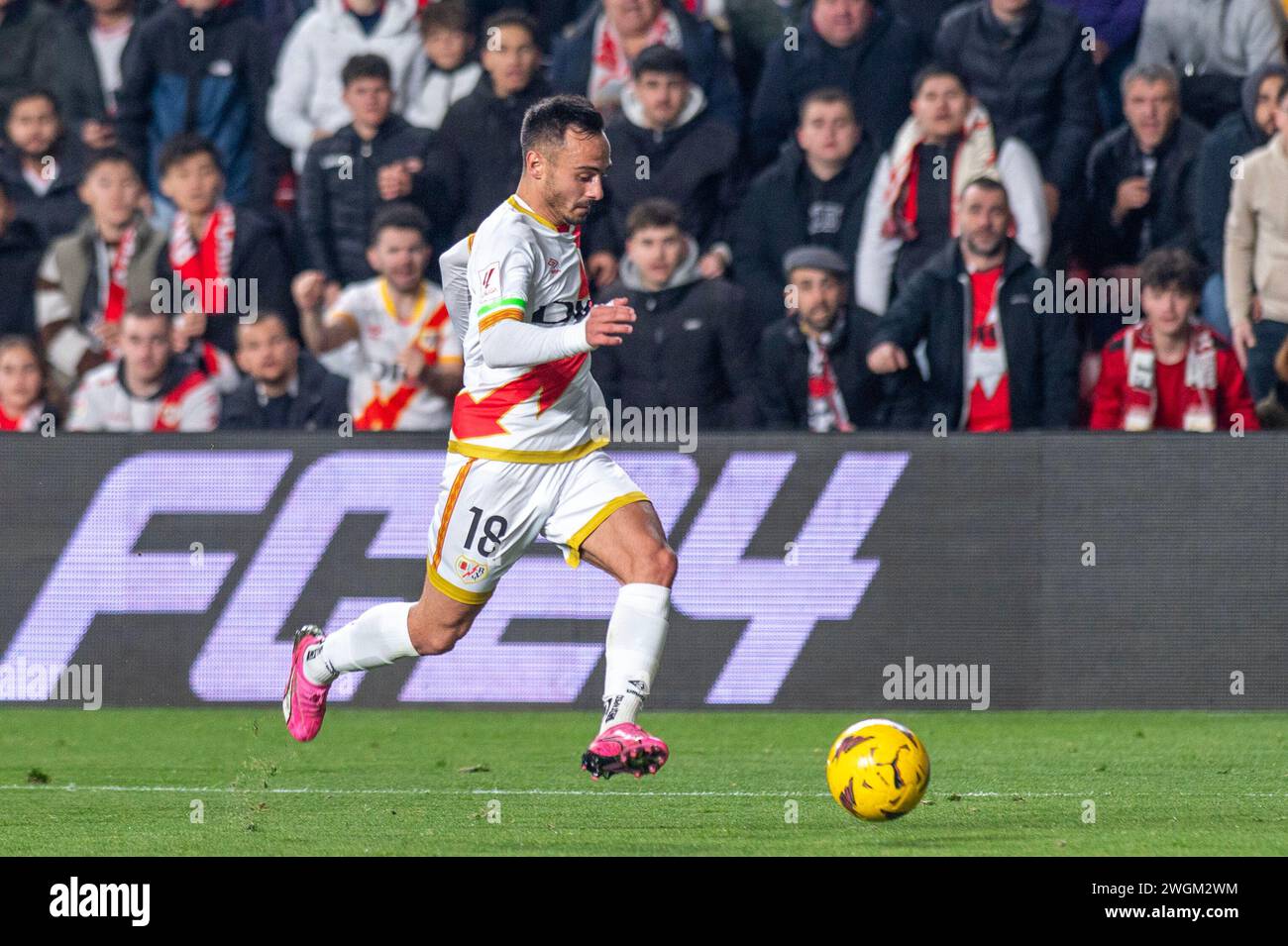 Madrid, Madrid, Espagne. 5 février 2024. Soccer 2024 : Rayo Vallecano 1 - Sevilla CF 2 (02/05/2024).18 ÃÂLVARO GARCÃÂA (crédit image : © Oscar Manuel Sanchez/ZUMA Press Wire) USAGE ÉDITORIAL SEULEMENT! Non destiné à UN USAGE commercial ! Banque D'Images