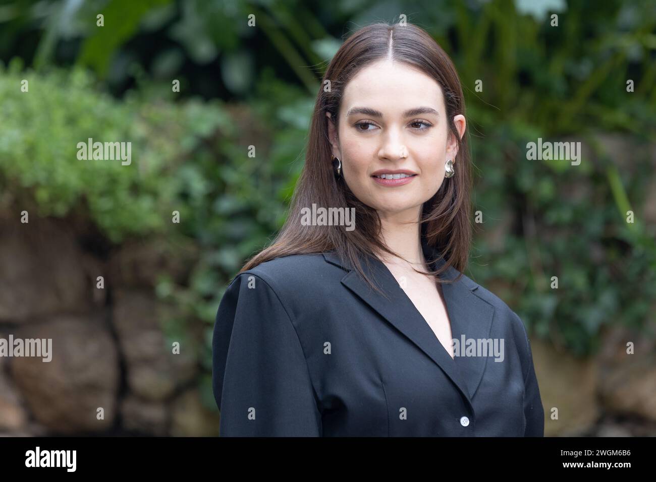 Rome, Italie. 05th Feb, 2024. L'actrice britannique Lily James assiste à la photoconférence du film 'Finamente l'alba' à l'Hôtel de Russie à Rome (photo de Matteo Nardone/Pacific Press) crédit : Pacific Press Media production Corp./Alamy Live News Banque D'Images