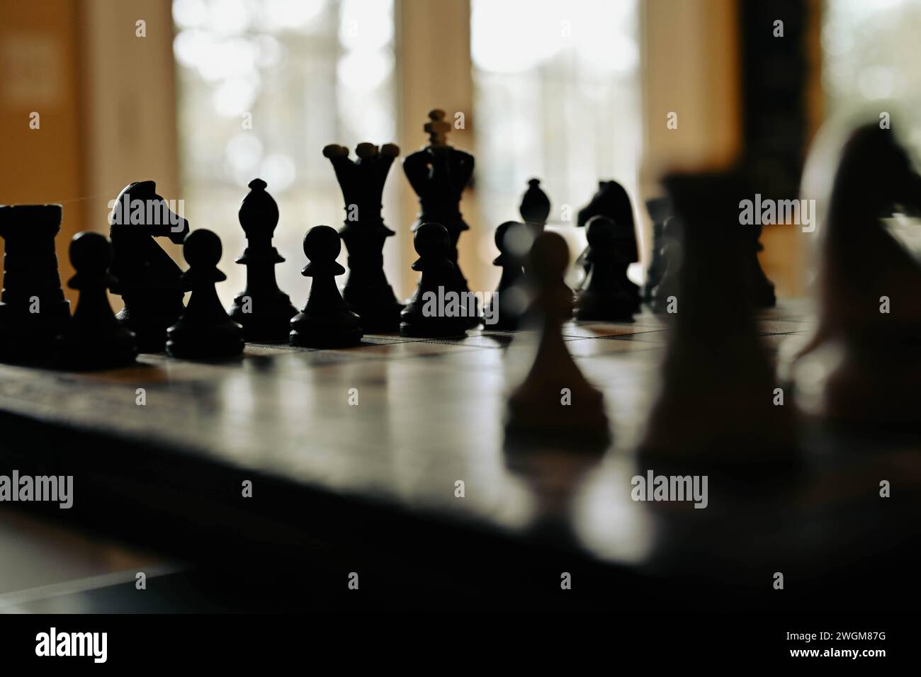 Pièces d'échecs oubliées Banque D'Images