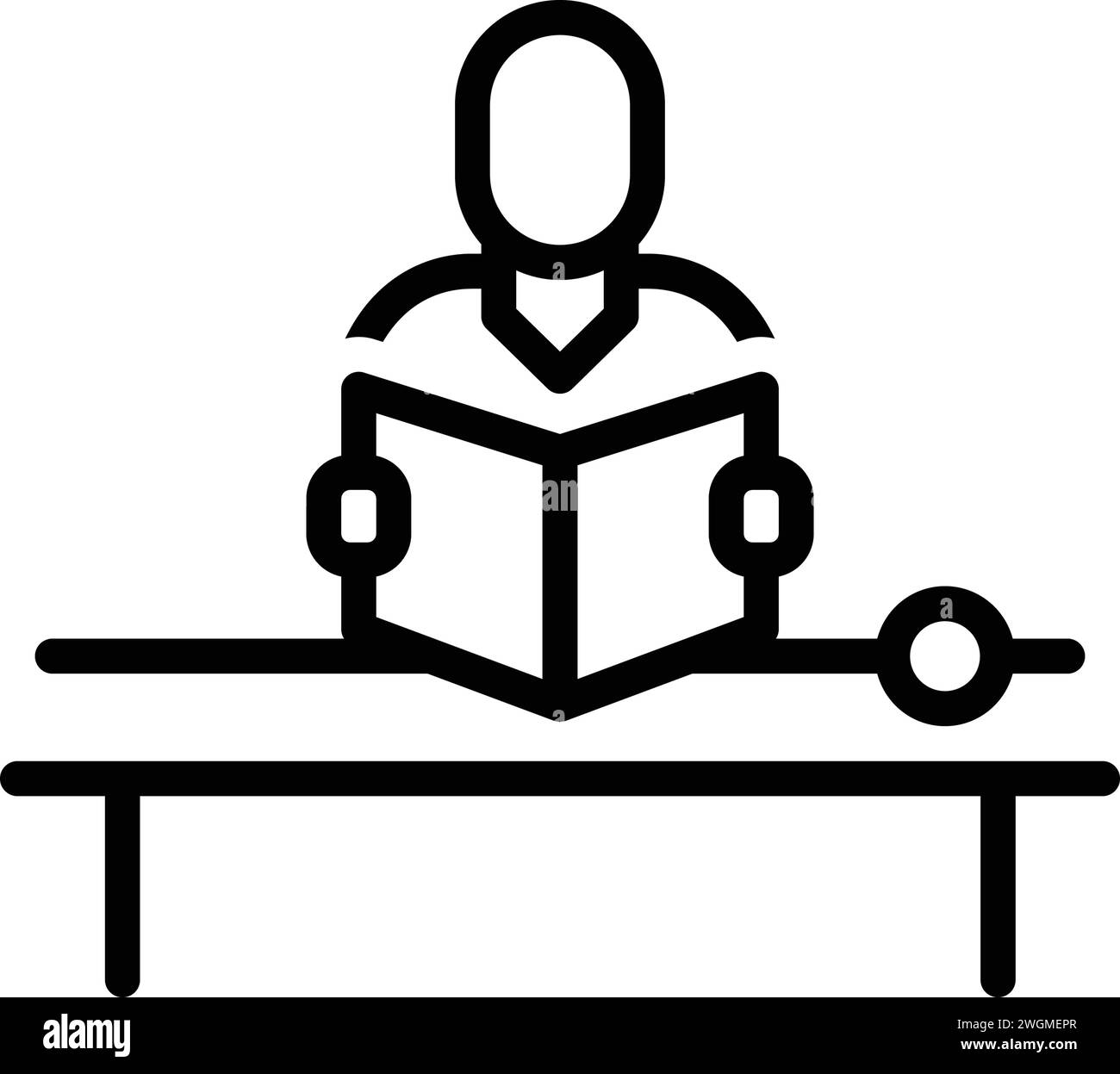 Icône pour concentré, connaissance Illustration de Vecteur