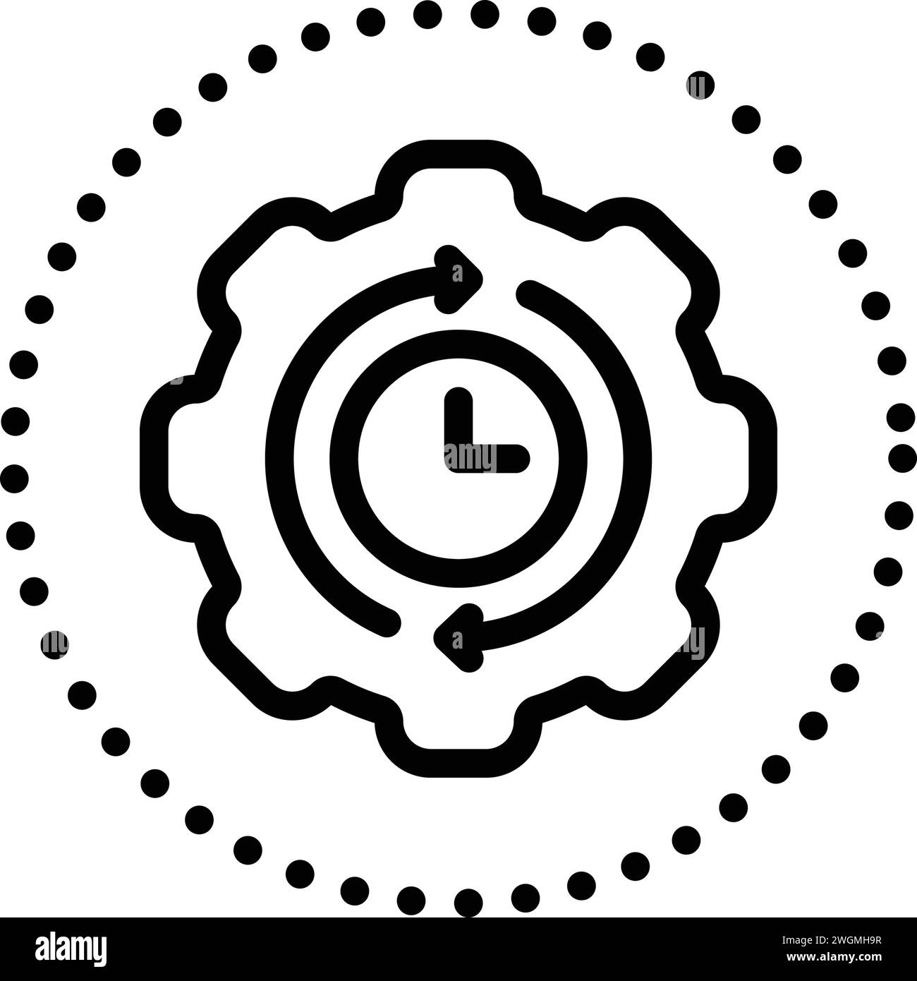 Icône pour récemment il n'y a pas longtemps Illustration de Vecteur