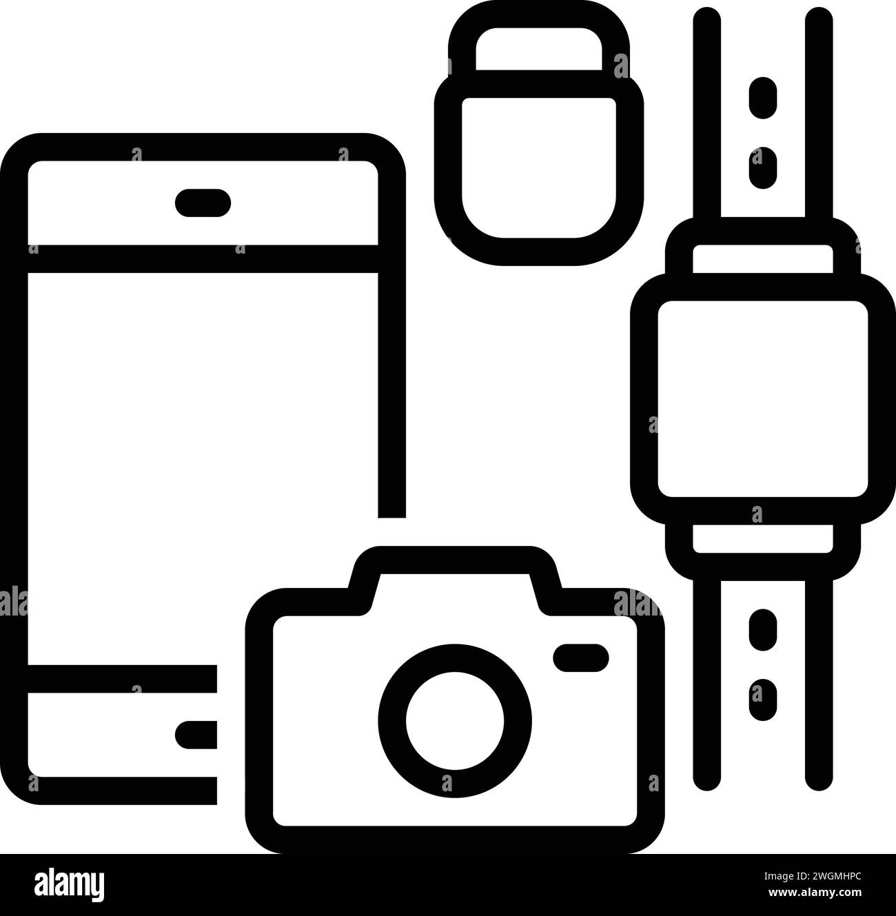 Icône pour gadgets ; appareil photo Illustration de Vecteur Icône pour gadgets ; appareil photo Illustration de Vecteur