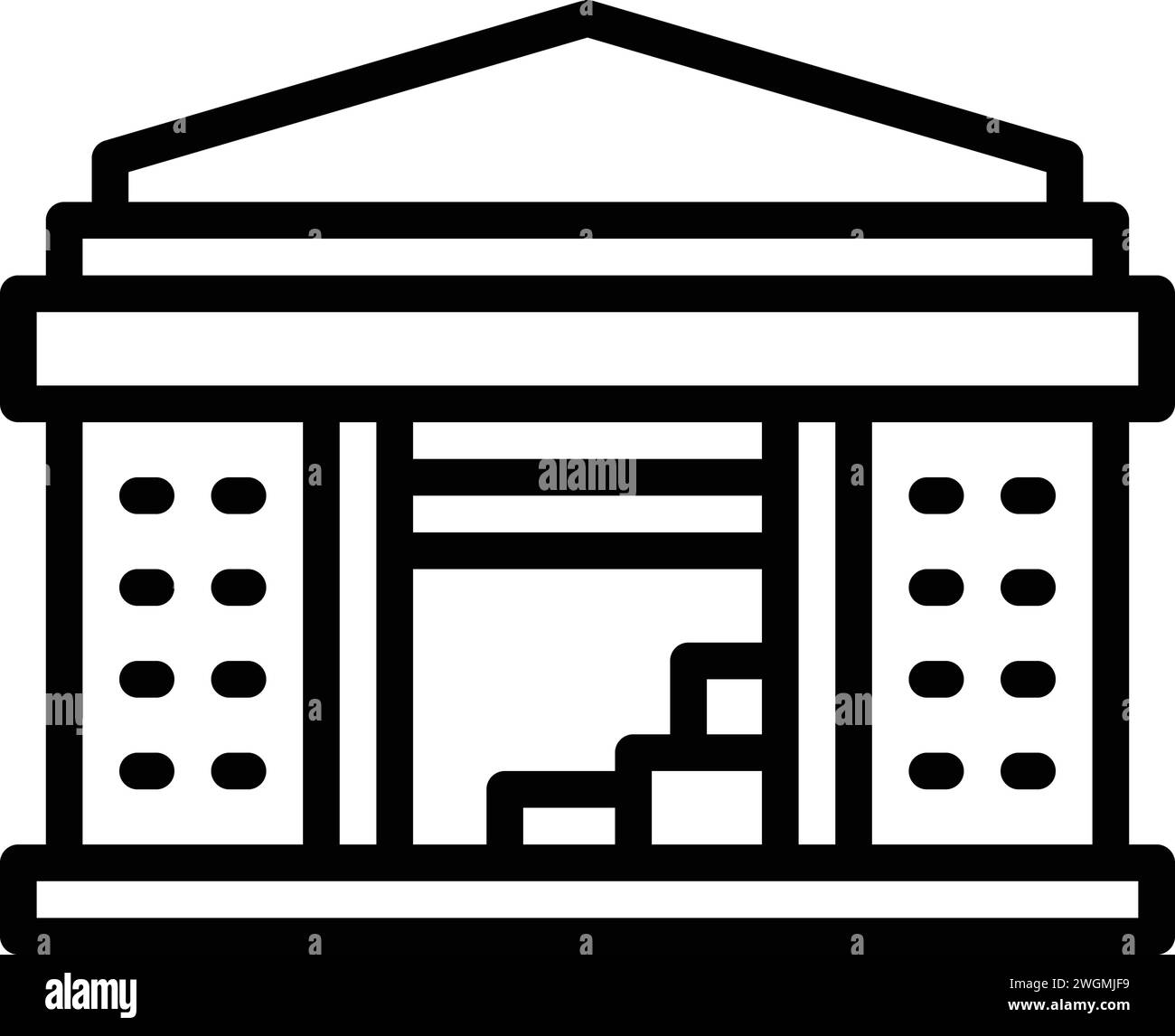 Icône de dépôt ; stockage Illustration de Vecteur