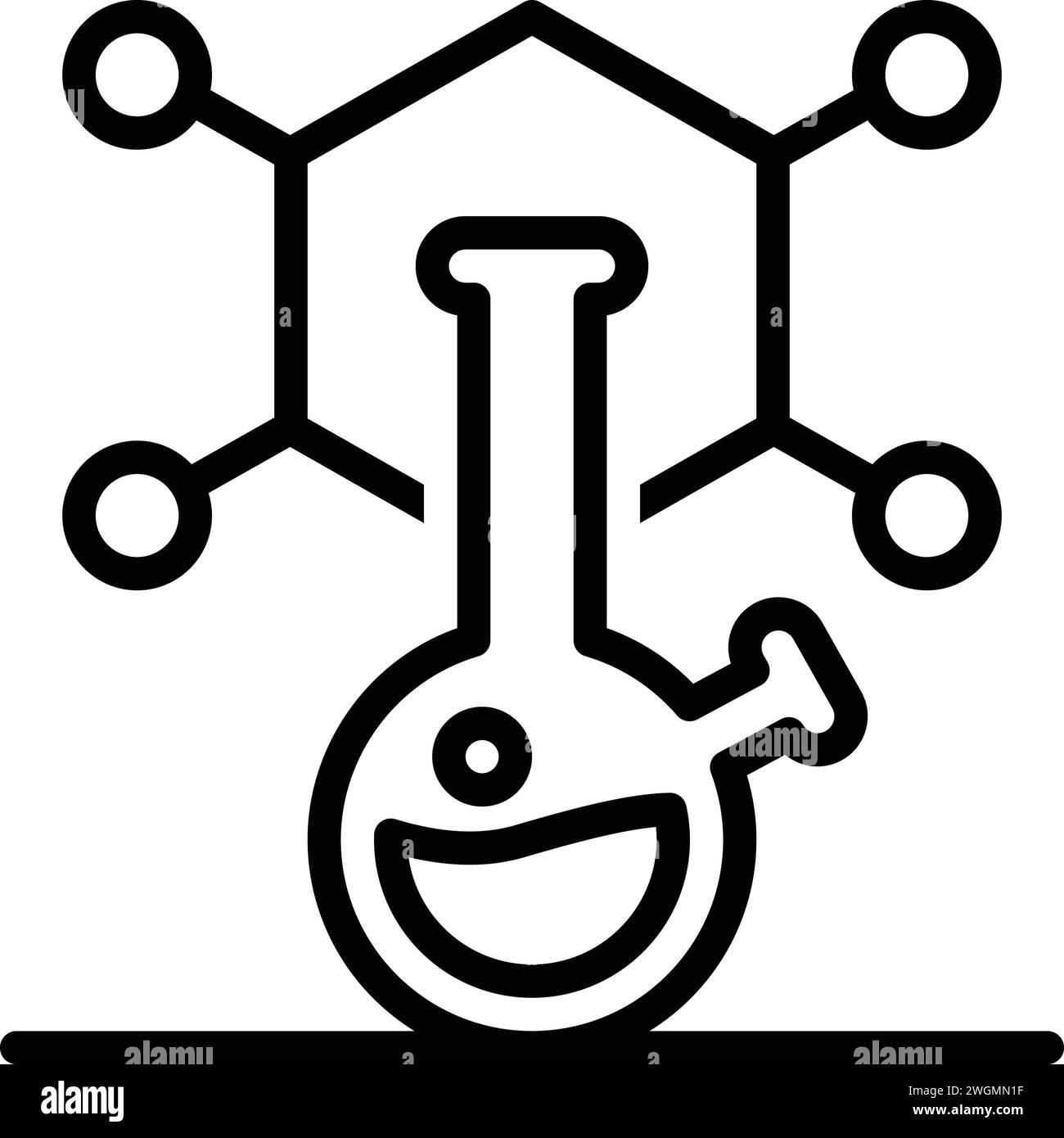 Icône pour produit chimique, laboratoire Illustration de Vecteur