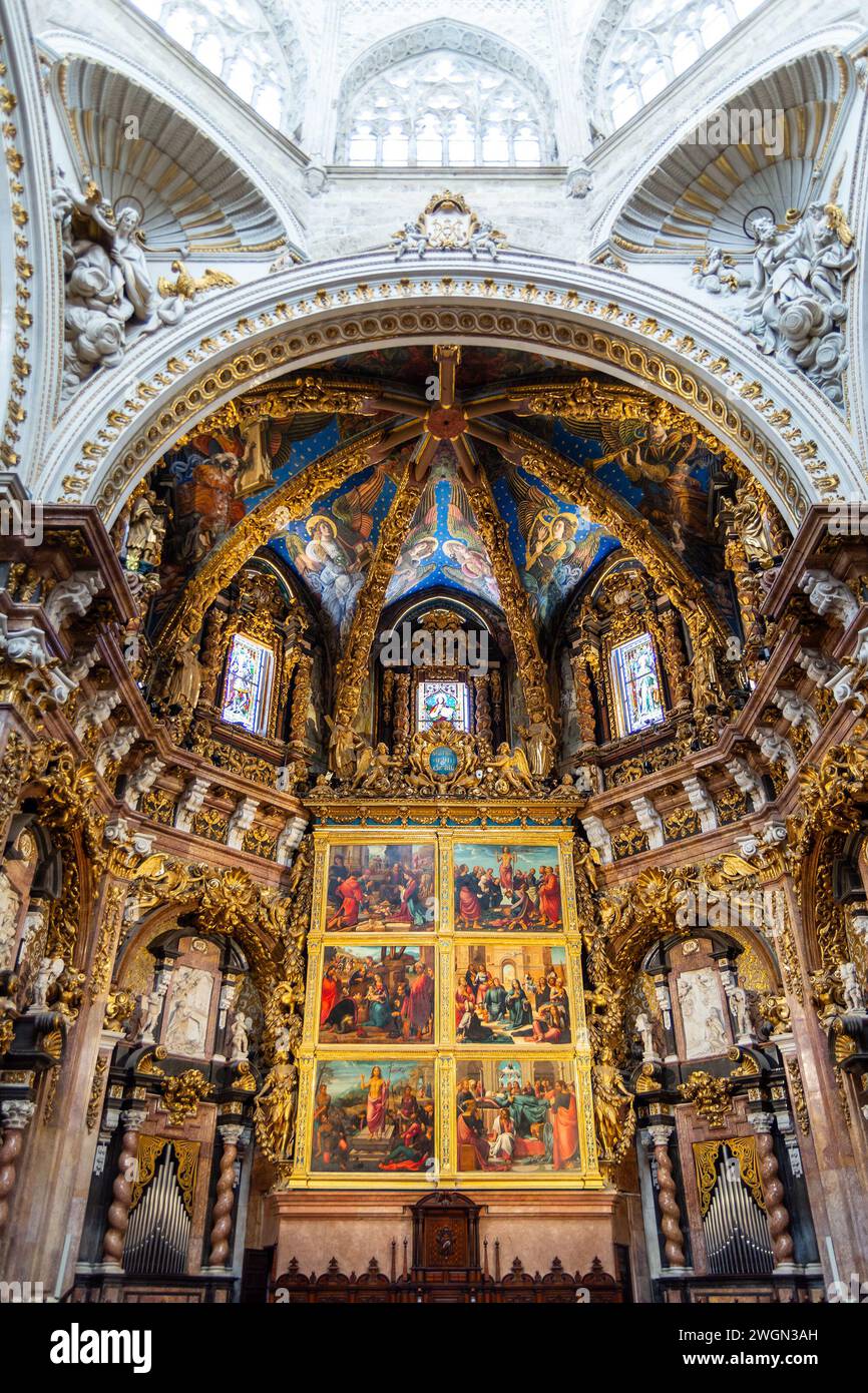 Cathédrale de Valence, la cathédrale Sainte-Marie, est une église catholique romaine de Valence, en Espagne Banque D'Images
