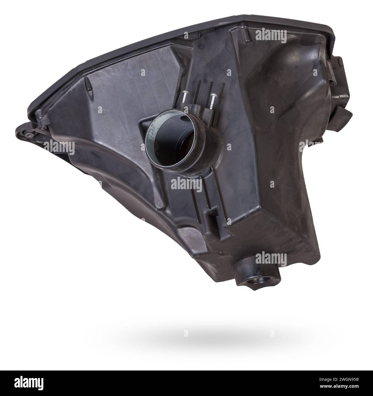 Boîtier de filtre pour le nettoyage du collecteur d'admission du moteur de voiture en plastique noir pour la climatisation et empêcher la poussière de pénétrer dans le passager Banque D'Images