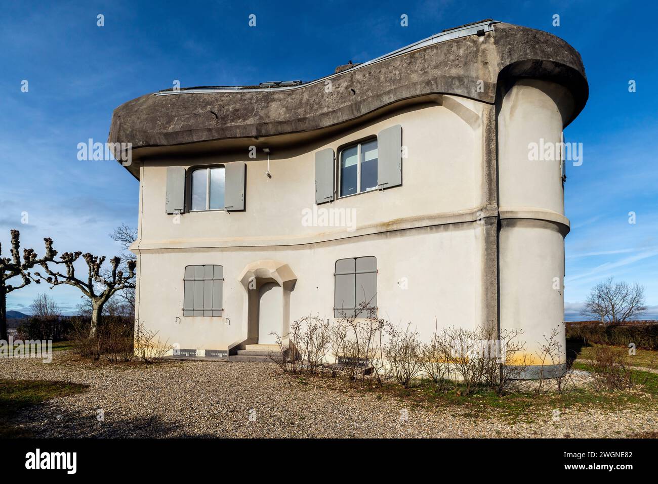 Haus Duldeck (construit en 1915) abrite actuellement le Rudolf Steiner Archiv. Le Goetheanum, Dornach, canton de Soleure, Suisse. Le Haus Duldeck Banque D'Images