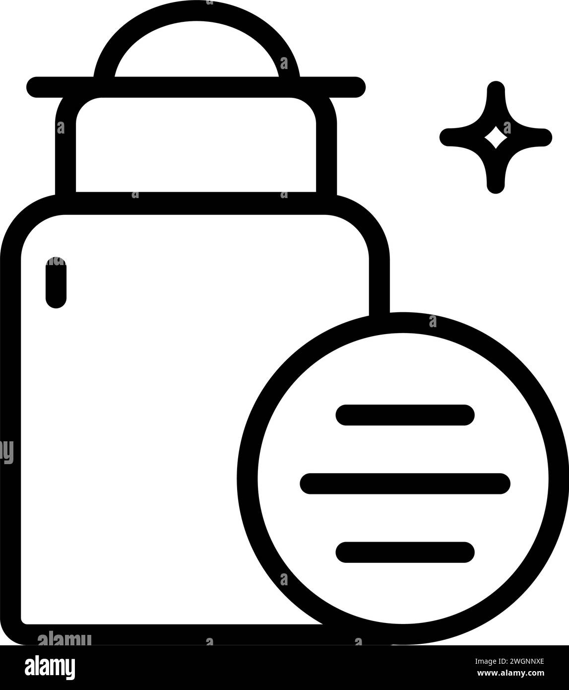 Icône démaquillante isolée, icône vectorielle de produits démaquillants. Soins de la peau, pictogramme du visage. Illustration vectorielle isolée. Illustration de Vecteur