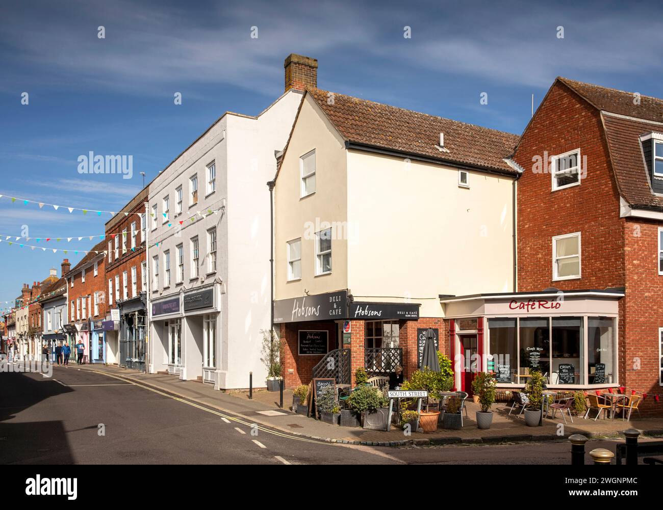 Royaume-Uni, Angleterre, Essex, Manningtree, High Street Banque D'Images