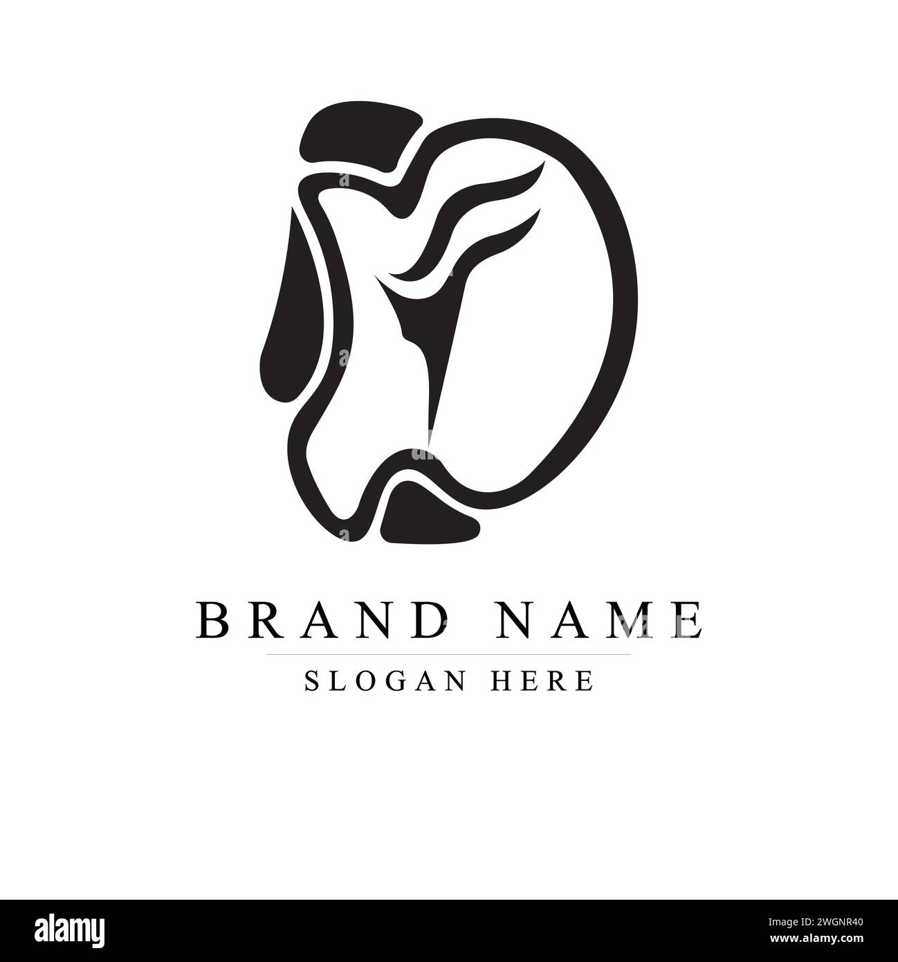 Design de logo de lettre DF initiales moderne et unique, logo de lettre minuscule initiale DF, logo F de lettre abstraite moderne, illustration vectorielle de conception de logo F. Illustration de Vecteur