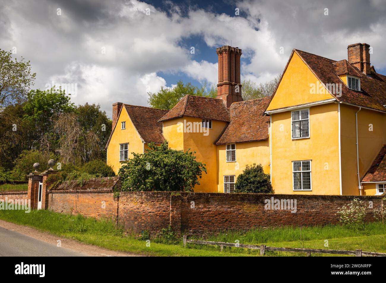 Royaume-Uni, Angleterre, Suffolk, Thorington Street, Thorington Hall Banque D'Images