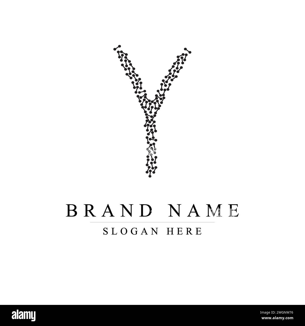 Initiales lettre y logo modèle d'illustration vectorielle de conception de logo, lettre initiale y logo Illustration de Vecteur