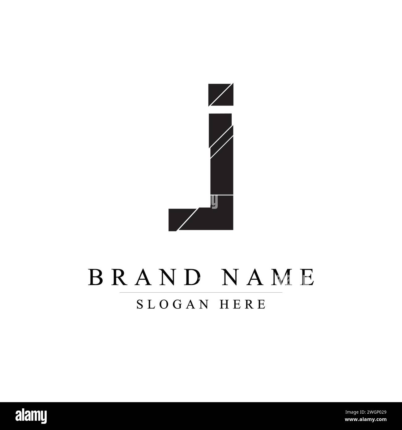 Lettre initiale J logo design vectoriel modèle d'illustration, lettre initiale J logo, Creative J logo design Illustration de Vecteur