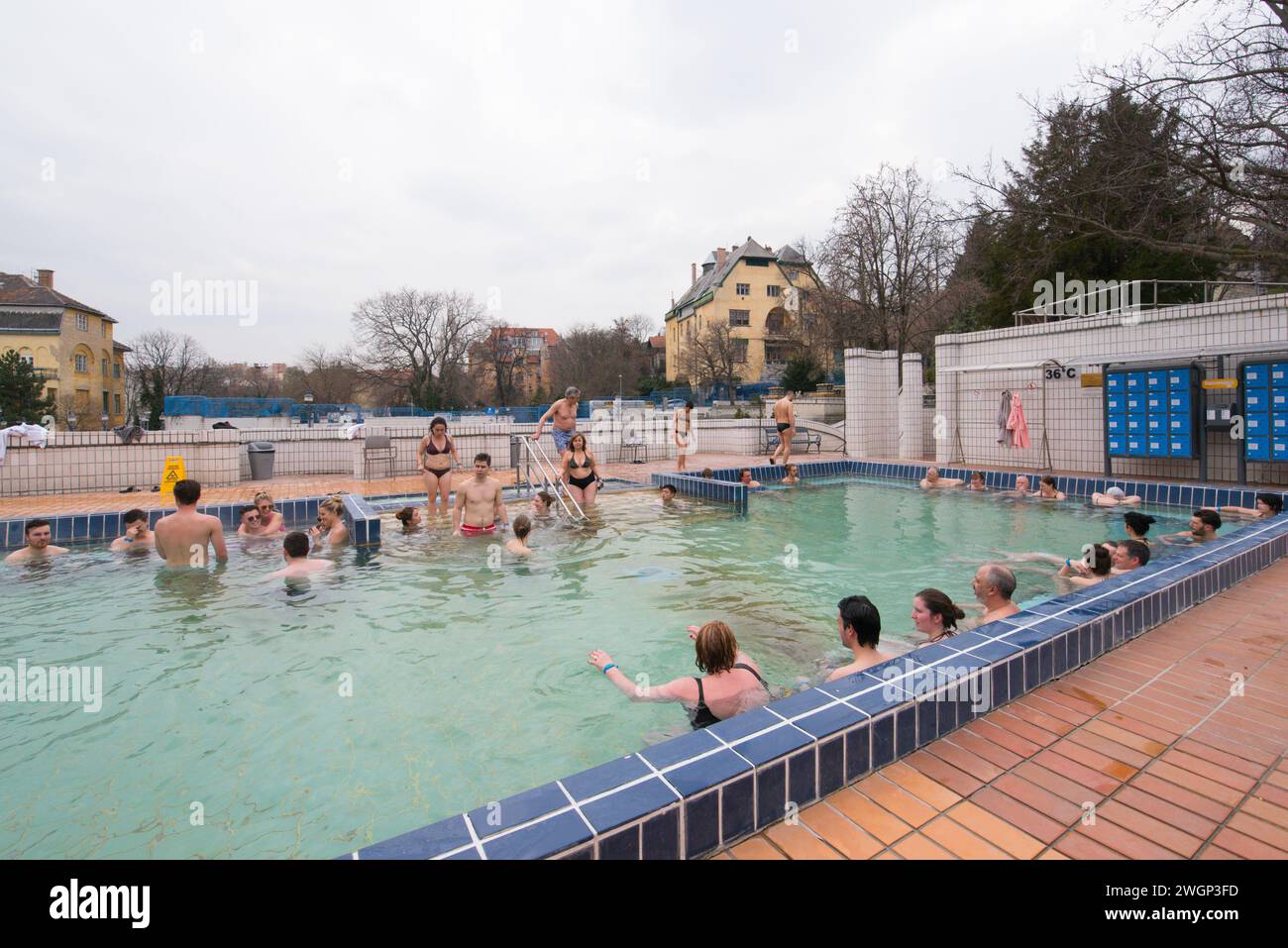 Thermes Gellert à Budapest, Hongrie Banque D'Images