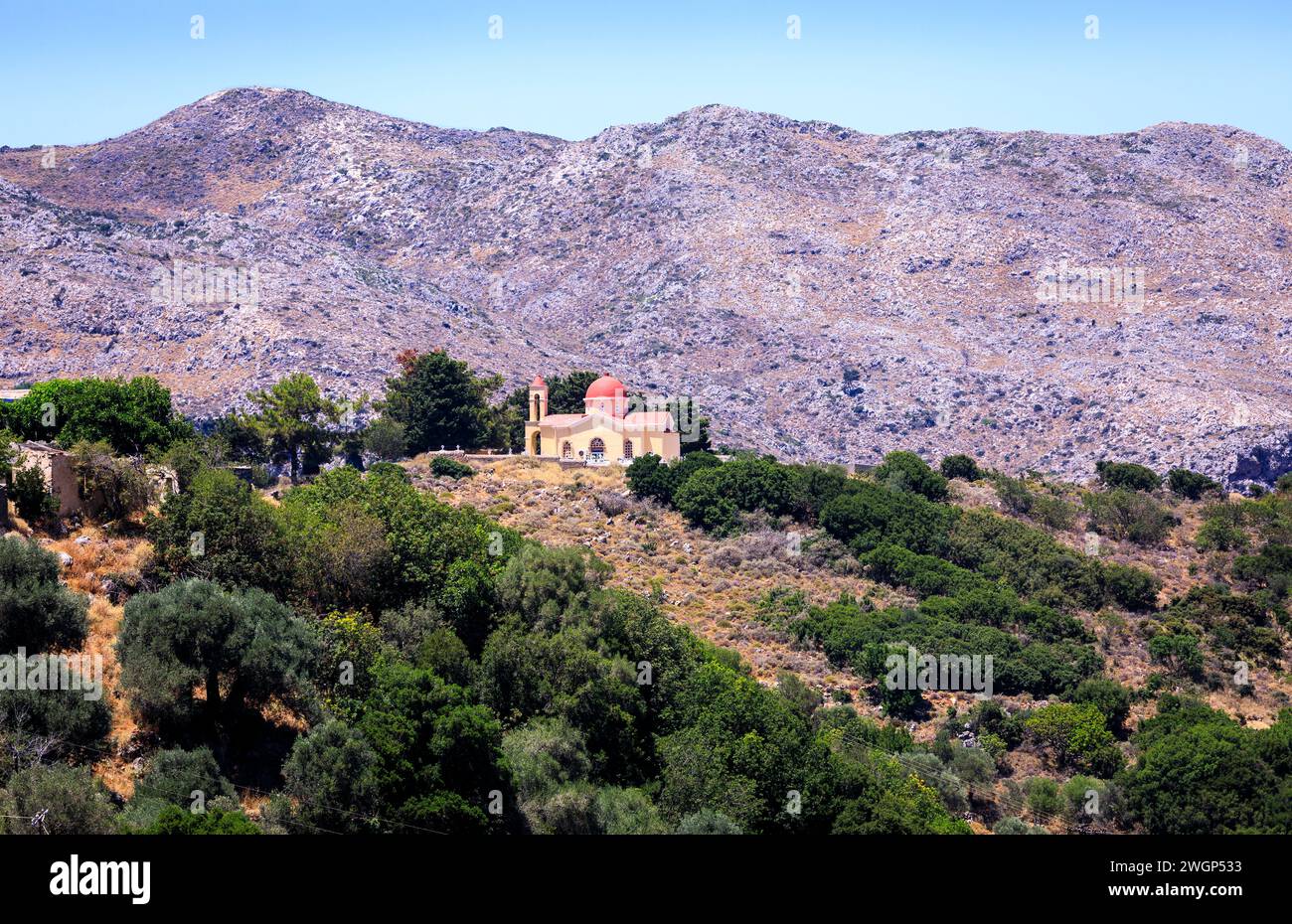 Paysage de l'ouest de la Crète Banque D'Images
