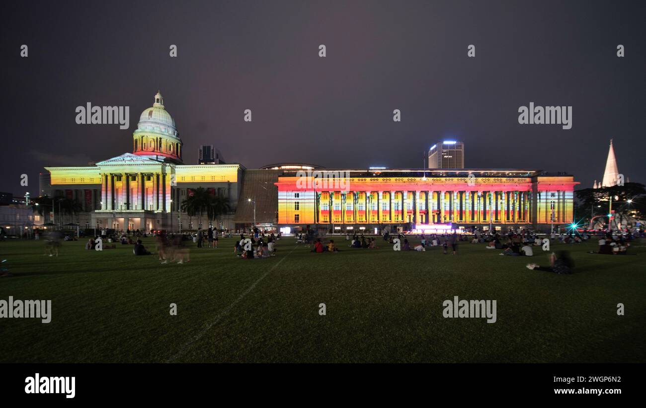 Événement phare de la Singapore Art week, Light to Night Festival présente sa 6e édition avec une foule d'expériences artistiques innovantes Banque D'Images