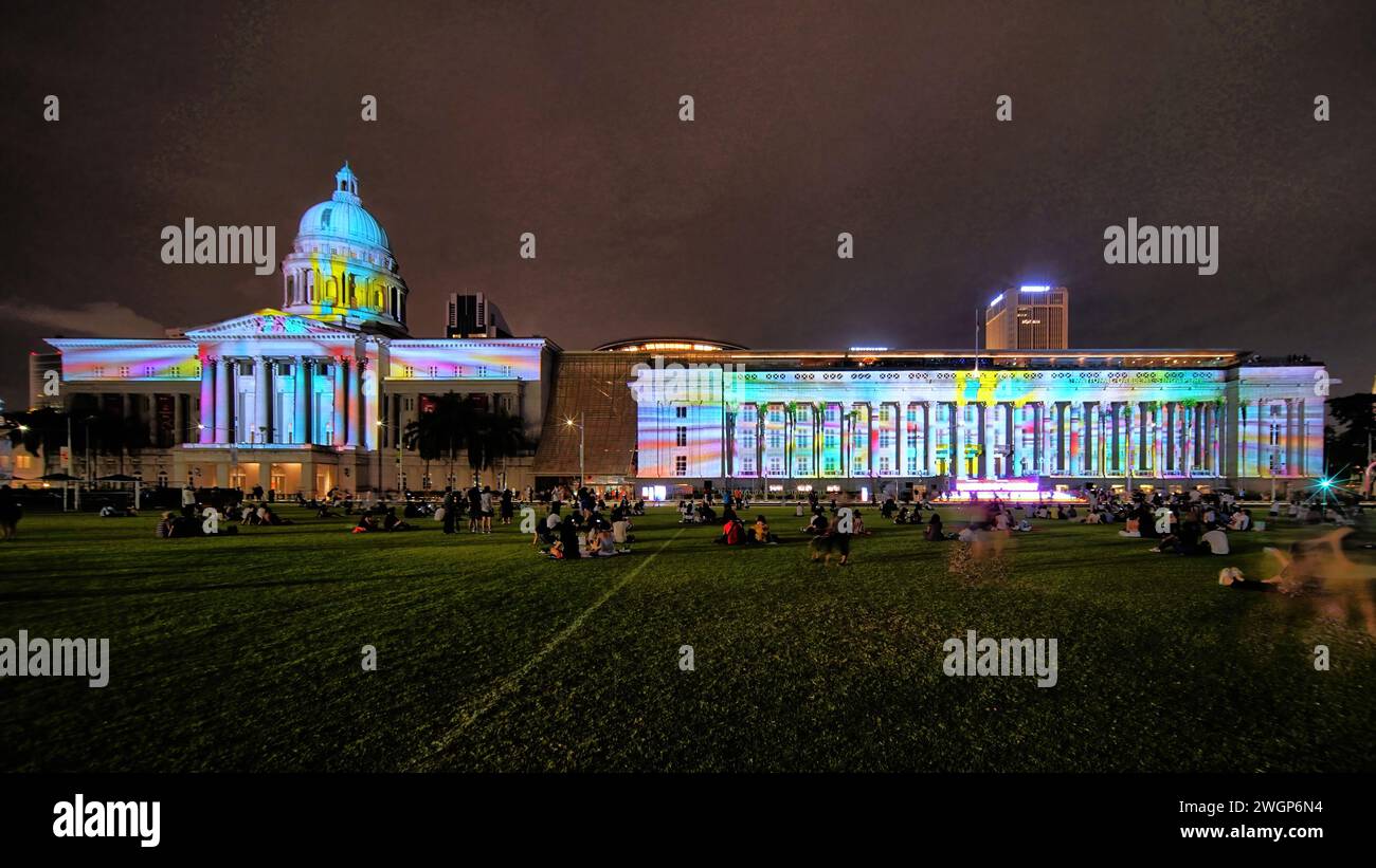 Événement phare de la Singapore Art week, Light to Night Festival présente sa 6e édition avec une foule d'expériences artistiques innovantes Banque D'Images