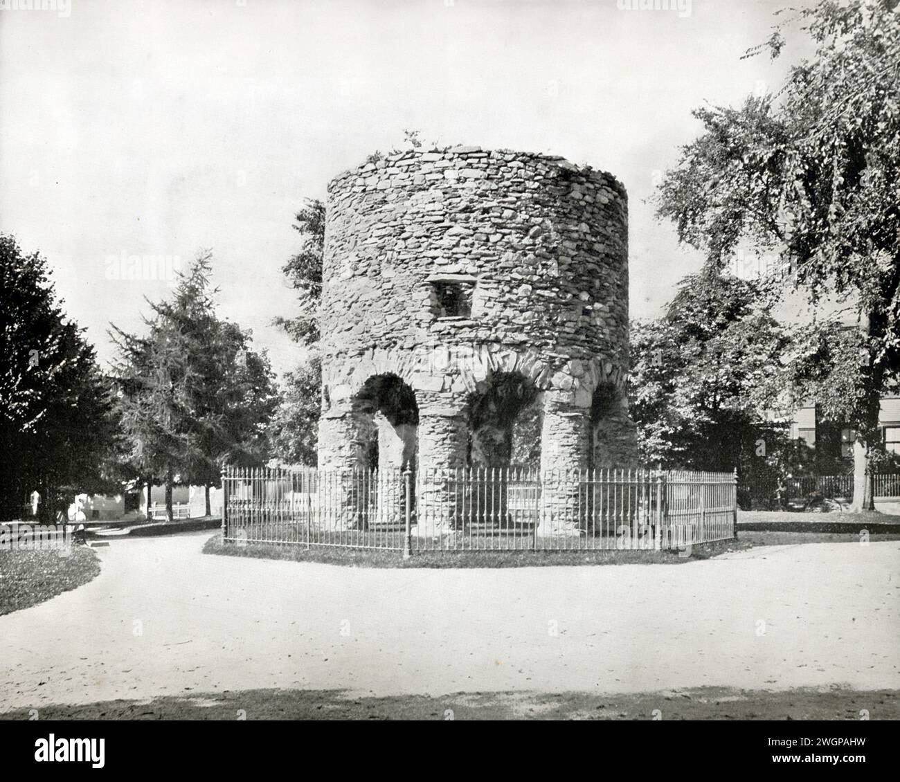 Old Norse Tower Newport Rhode Island USA 19ème siècle Banque D'Images