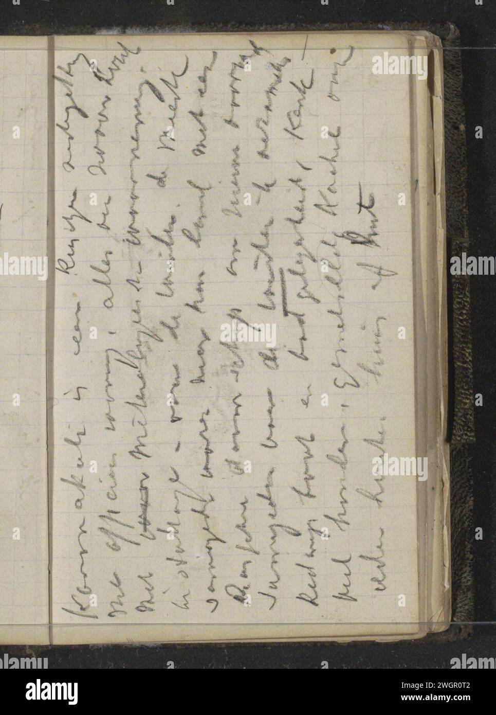 Travelogue, c. 1880 page 72 recto d'un carnet de croquis de 110 feuilles destiné à l'expédition à Nova Zembla en 1880. Malye Karmakuly craie Malye Karmakuly Banque D'Images