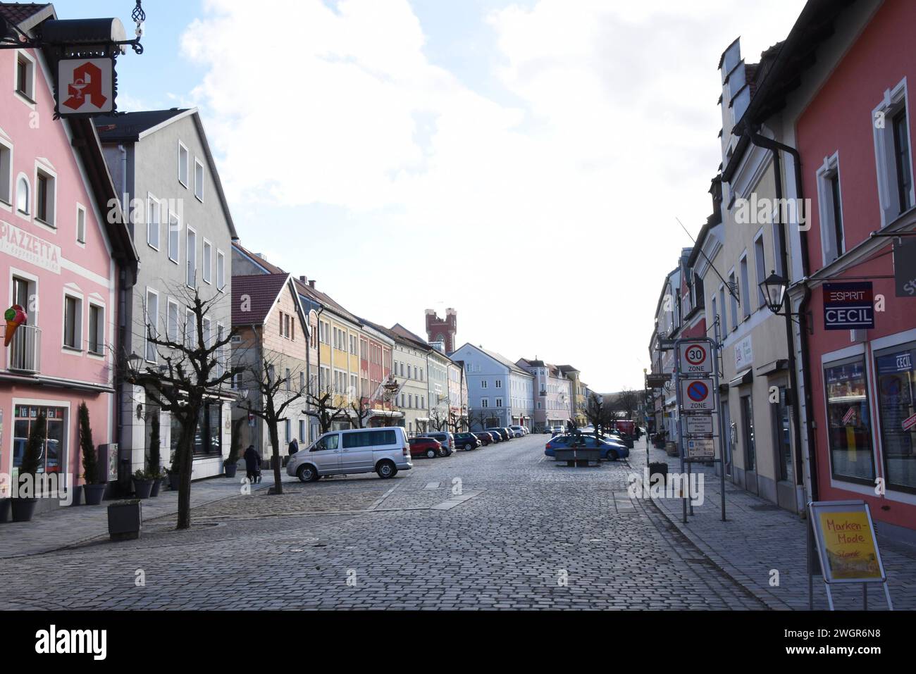 Stadtplatz Furth im Wald 05.02.2024 Furth im Wald *** place de la ville Furth im Wald 05 02 2024 Furth im Wald Banque D'Images