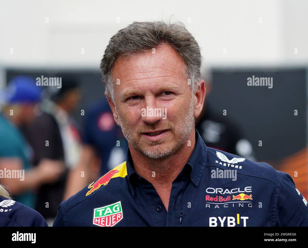 Photo du dossier datée du 25-08-2023 de Christian Horner, qui fera face à une audience vendredi suite à une accusation de "comportement inapproprié" de l'équipe de formule 1 de Red Bull. Date d'émission : mardi 6 février 2024. Banque D'Images