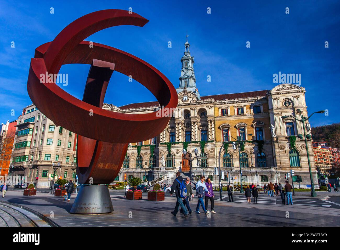 Variante Ovoide de la Desocupacion de la Esfera, Bilbao (Espagne) Banque D'Images