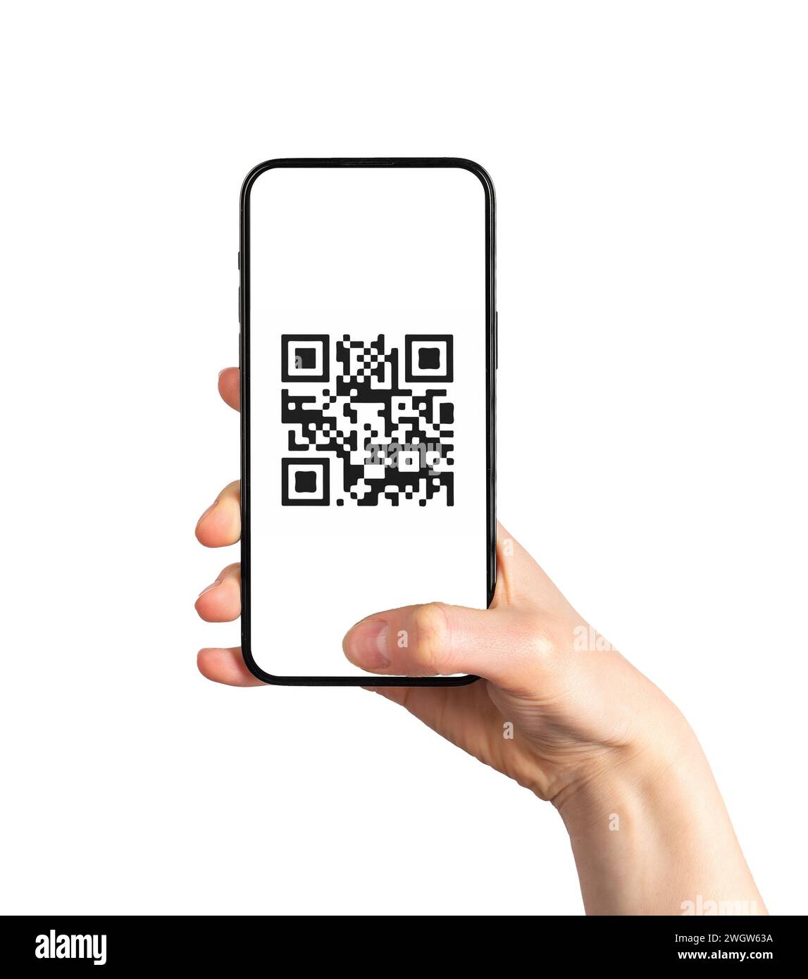 balayage du code qr du téléphone Banque D'Images