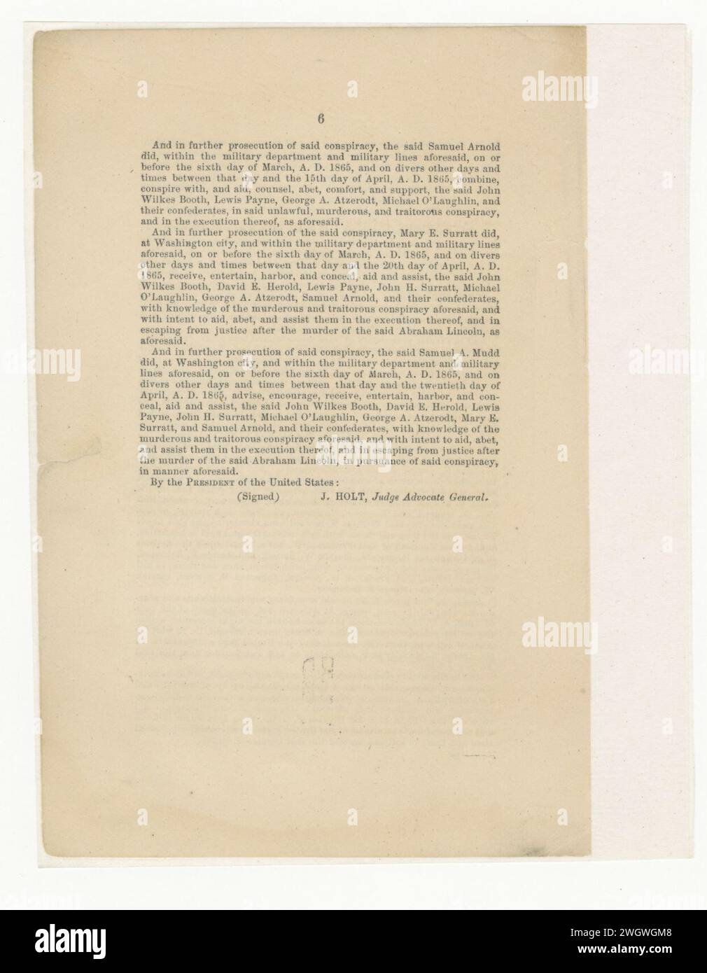 Argumentation de Thomas Ewing, Jr., sur la compétence et sur le droit et la preuve dans le cas du Dr Samuel A. Mudd Banque D'Images